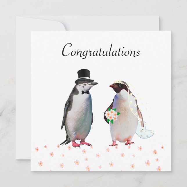Congratulations on your Wedding & Penguin Couple (Front)