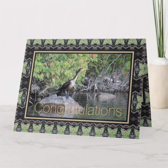 Congratulations Paper Greeting Card (Front)