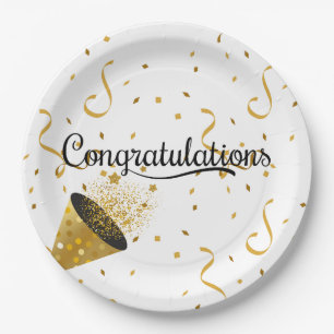 Congratulations paper plate