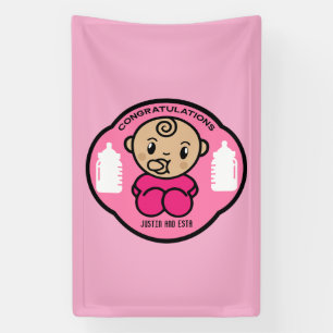 Congratulations Parents Baby Girl Banner