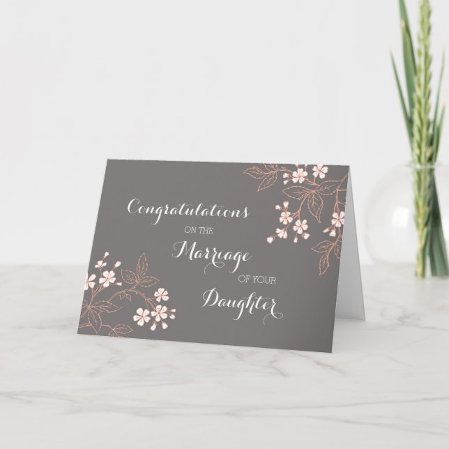 Congratulations Parents of the Bride Vintage Card (Front)