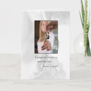 Congratulations Passing Drivers License Card