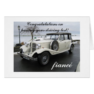 Congratulations passing driving test fiancé
