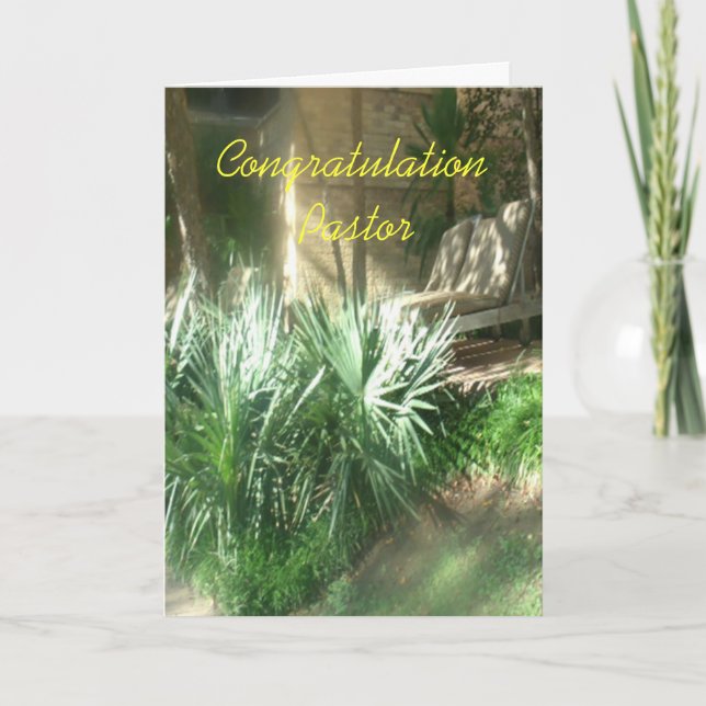 congratulations Pastor Card (Front)