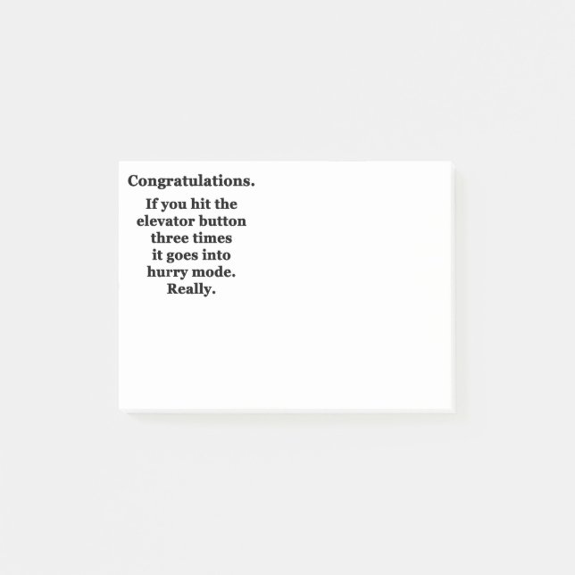 Congratulations Post-it Notes (Front)