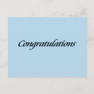 Congratulations Postcard