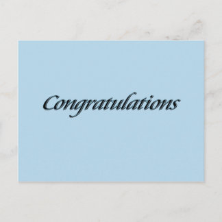 Congratulations Postcard