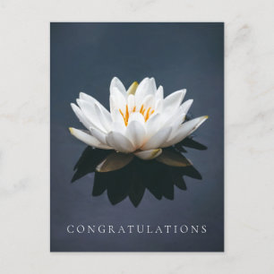CONGRATULATIONS POSTCARD : LOTUS POSTCARD