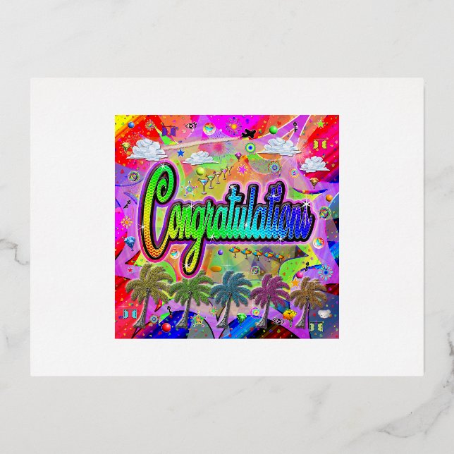 Congratulations Postcard ~ Vista Express (Front)