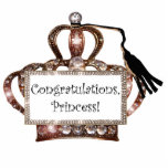 "Congratulations, Princess!" Graduation Standing Photo Sculpture<br><div class="desc">These are fun and fabulous for graduation parties - They make wonderful awards,  table decor or cake tops! Other fun creations available created by Lady Denise - check them all out at www.zazzle.com/LadyDenise!</div>