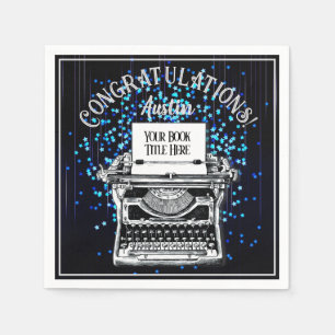 Congratulations Publication Personalized Starry 2 Napkin