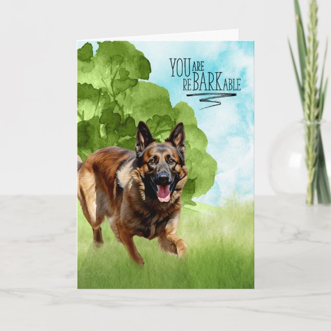Congratulations reBARKable Belgian Tervuren Dog Card (Front)