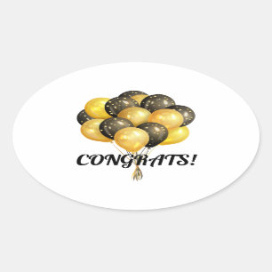 Congratulations Rectangular Sticker