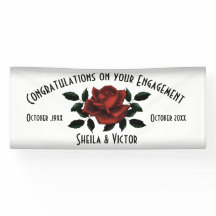 Congratulations Red Rose Engagement