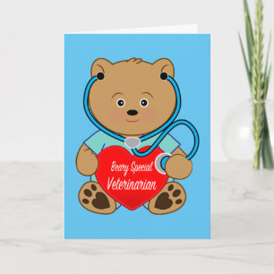 Congratulations Retirement Veterinarian with Heart Card