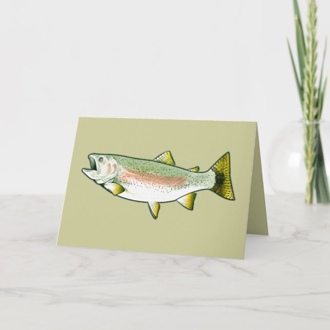 Congratulations Retirement with Rainbow Trout Card (Front)