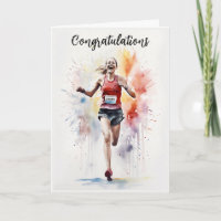 Congratulations Running Card