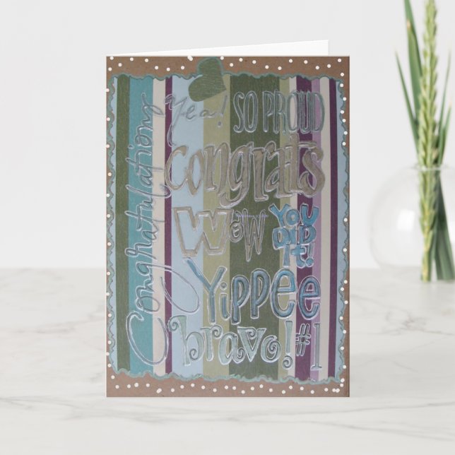 Congratulations - Scrapbook 1 - Seasons Card (Front)