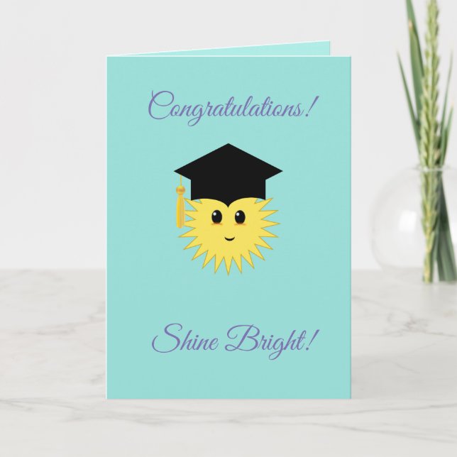 Congratulations Shine Bright Sun Card (Front)