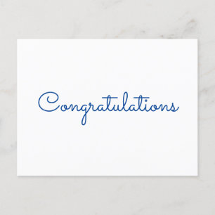 congratulations simple minimal text style card