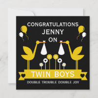 Congratulations Stalk Delivery Twin Boy