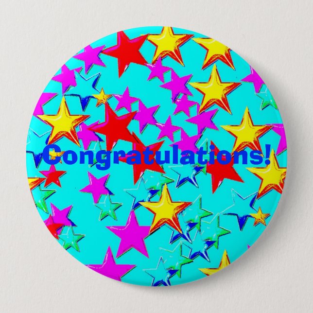Congratulations Star Button (Front)