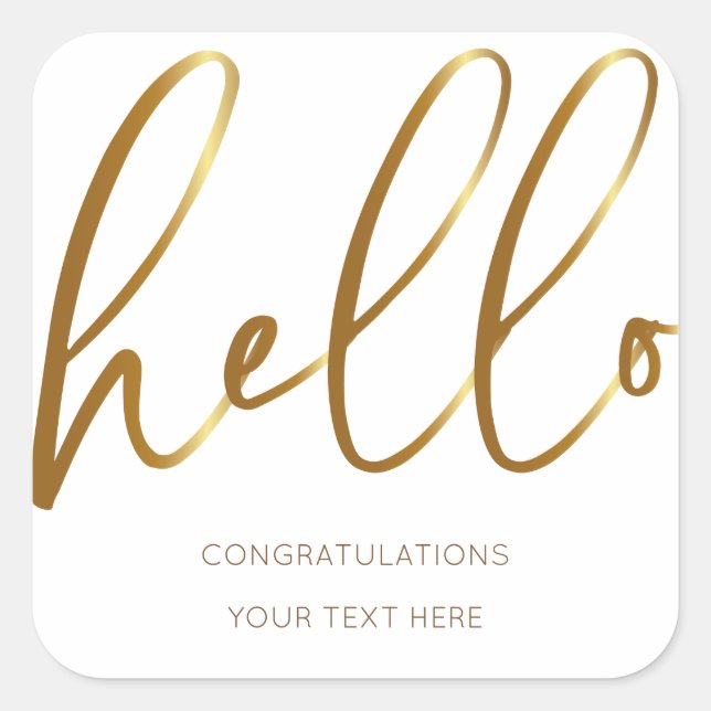 Congratulations Sticker (Devant)