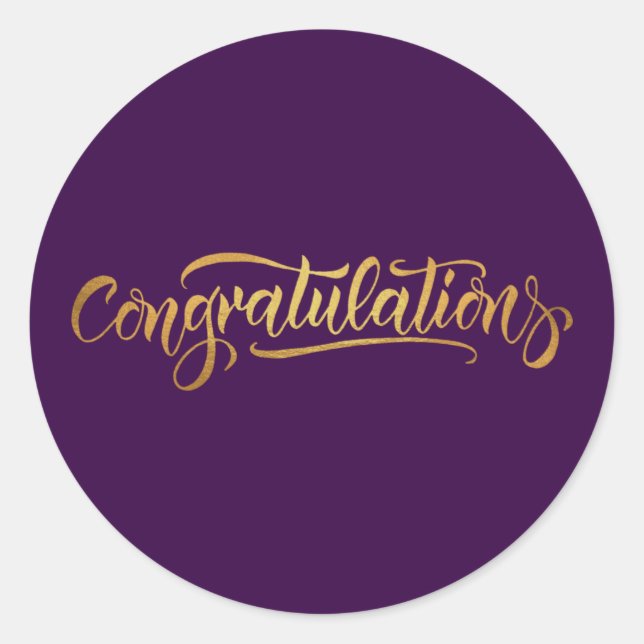 Congratulations Sticker (Front)