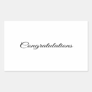 Congratulations sticker