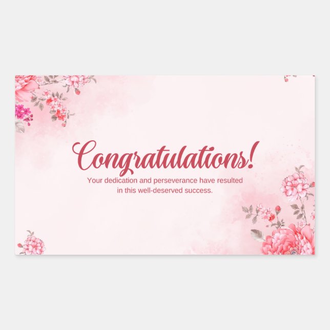 Congratulations  stickers  (Front)