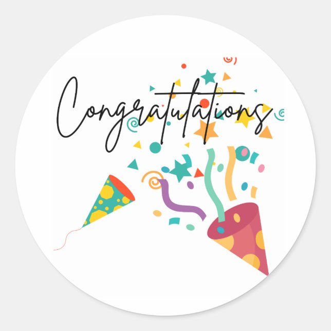 Congratulations Stickers (Front)