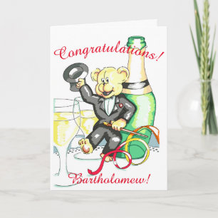 Congratulations Teddy Bear Card