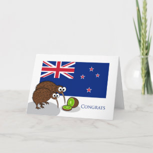 Congratulations to New Parents, Kiwi Birds & Fruit Card