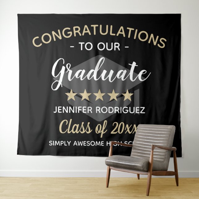 Congratulations To Our Graduate Graduation Party Tapestry (In Situ (Horizontal))