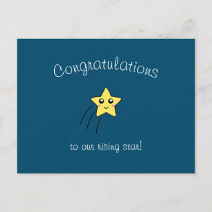 "Congratulations to Our Rising Star" Postcard