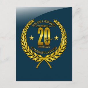 Congratulations to the 20th Anniversary Postcard