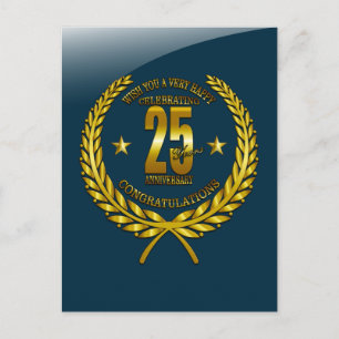 Congratulations to the 25th Anniversary Postcard