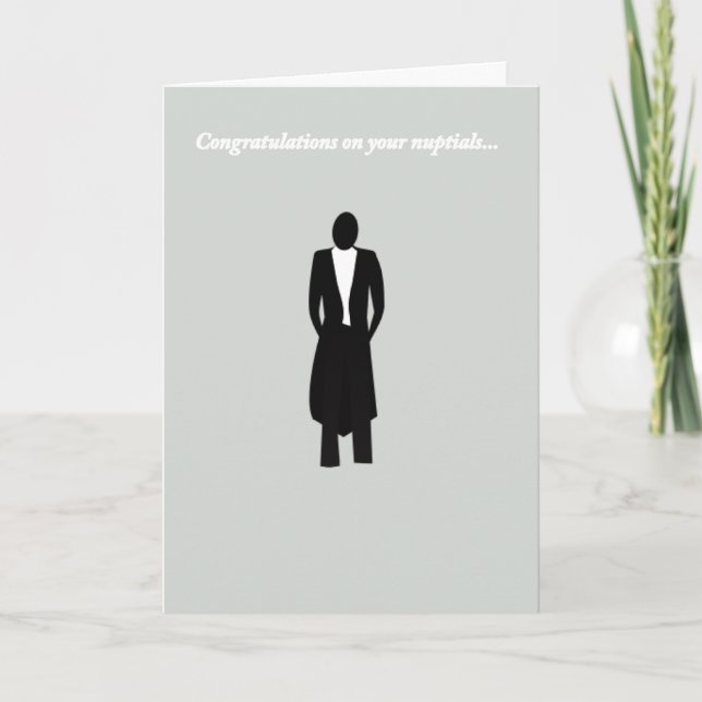 Congratulations to the Groom Card (Front)