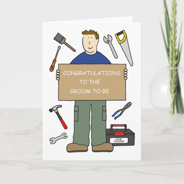 Congratulations to the Groom to Be Card (Front)