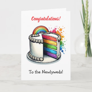 Congratulations to the Newlyweds | LGBTQIA+ Card