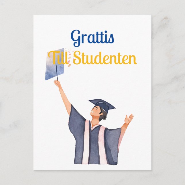 Congratulations to the student postcard (Front)