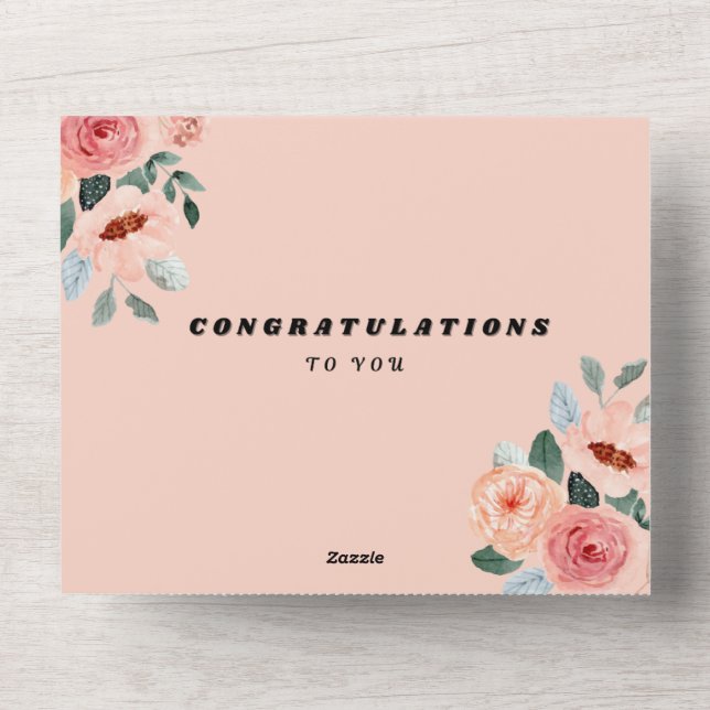 Congratulations to You! All In One Invitation (Front)