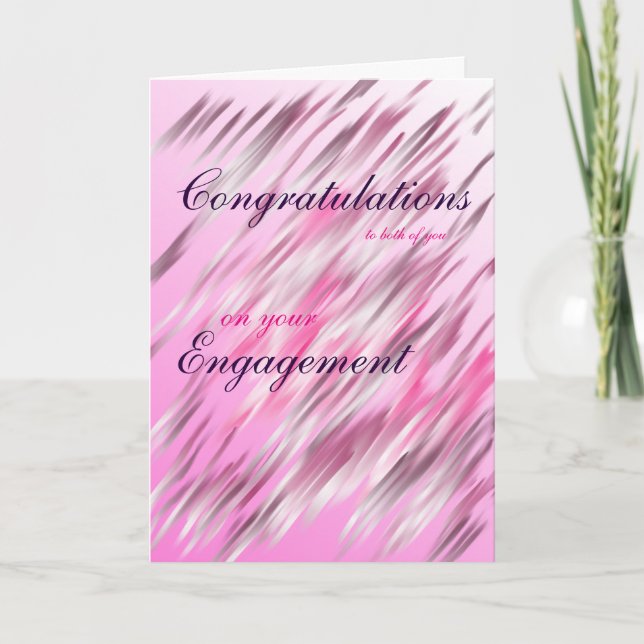 Congratulations to you both on your Engagement Card (Front)