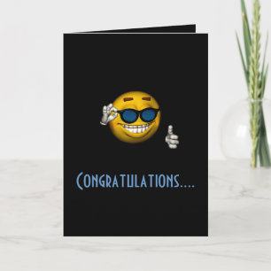"Congratulations" - w/ Sunglasses Card