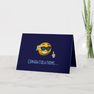 "Congratulations" - w/ Sunglasses Card