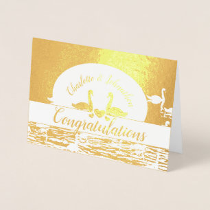 Congratulations wedding/ anniversary/ engagement foil card