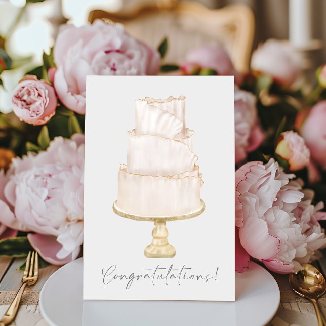 Congratulations Wedding Cake Card (Creator Uploaded)