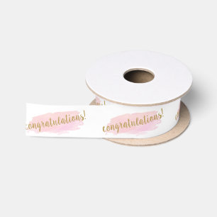 Congratulations Wedding Engagement Ribbon Satin Ribbon