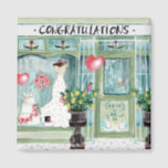 Congratulations wedding | Magnet<br><div class="desc">Cartita Design ©2017 All Rights Reserved Feel free to change or add text! I Hope you enjoy my illustrations! Look also for matching products in my store!</div>