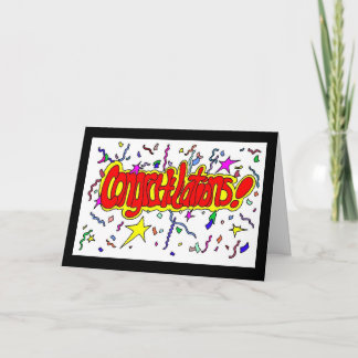 Congratulations_white Card